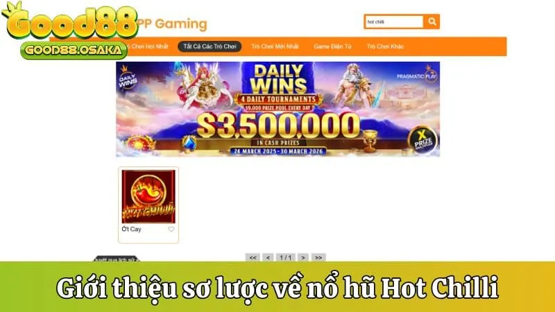 Giới thiệu sơ lược về nổ hũ Hot Chilli